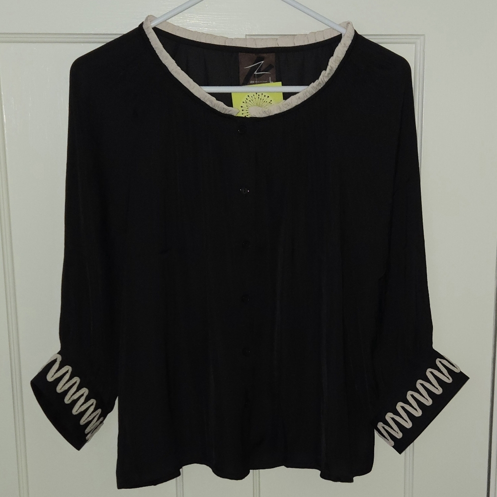 Emma Top with Cream Accents